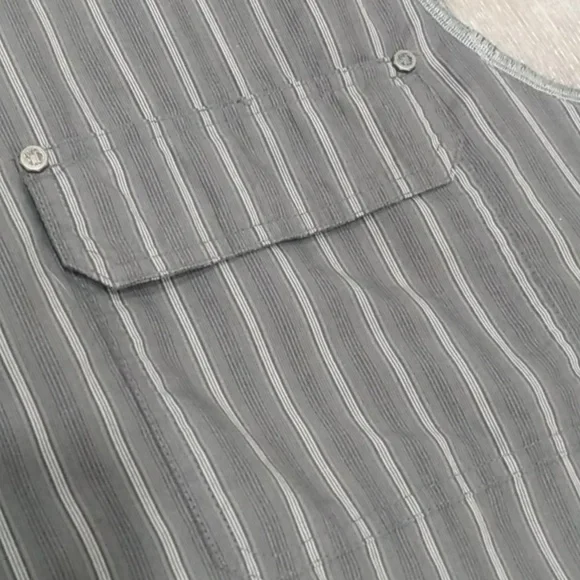 Vintage Harley Davidson Genuine Motor Cloths Striped Button Down Vest - Picture 12 of 16